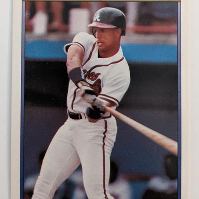 David Justice Braves Premier '92 O-Pee-Chee Baseball Card