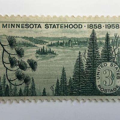 1958 3¢ Minnesota Statehood Stamp