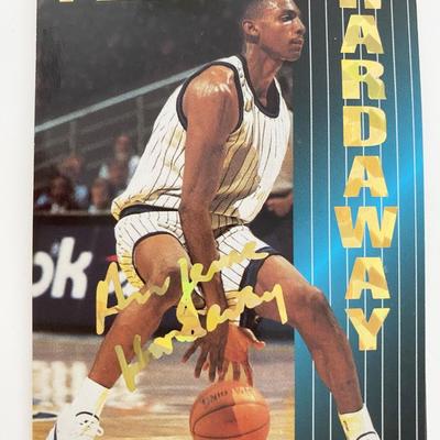 Penny Hardaway Facsimile Signed Basketball Card