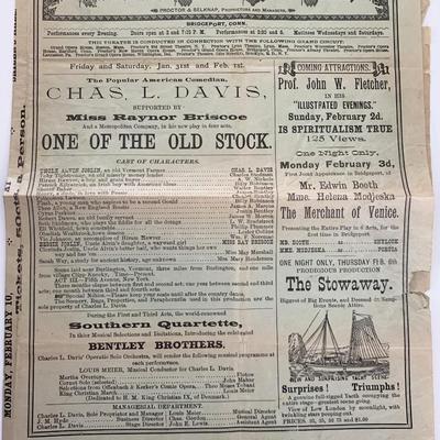 Proctor's Grand Opera House newspaper