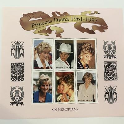 Princess Diana commemorative stamp set