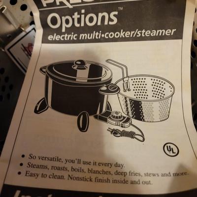 Presto multi function cooker and heavy napkins