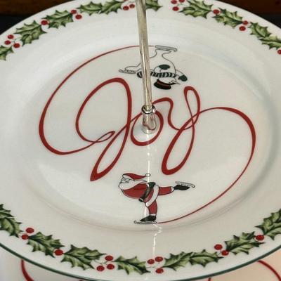 Lot of Christmas Decor including Dessert Plates from William Sonoma, Festive Dish Towels and More!