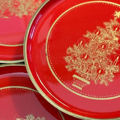 Lot of Christmas Decor including Dessert Plates from William Sonoma, Festive Dish Towels and More!