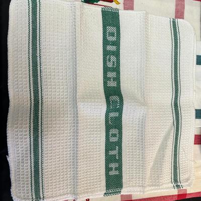 Lot of Christmas Decor including Dessert Plates from William Sonoma, Festive Dish Towels and More!