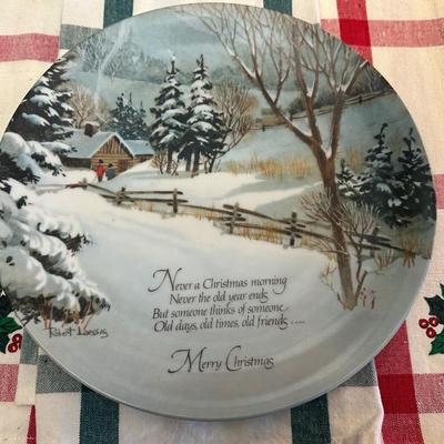 Lot of Christmas Decor including Dessert Plates from William Sonoma, Festive Dish Towels and More!
