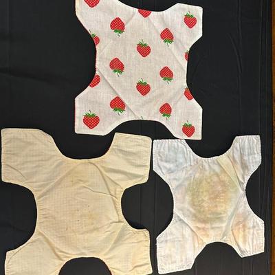 Vintage Hand Sewn Table Cover, Pot Holders and More!