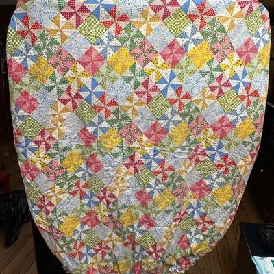 Vintage Hand Sewn Table Cover, Pot Holders and More!