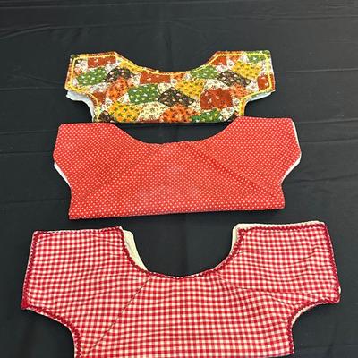 Vintage Hand Sewn Table Cover, Pot Holders and More!