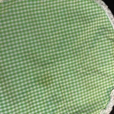 Vintage Hand Sewn Table Cover, Pot Holders and More!