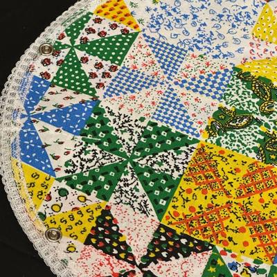 Vintage Hand Sewn Table Cover, Pot Holders and More!