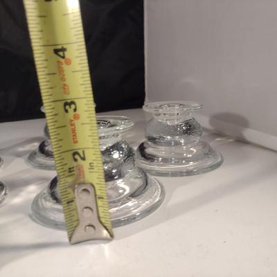 Collection of Glass/Crystal Candle Holders (DR)