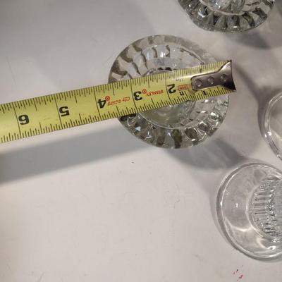 Collection of Glass/Crystal Candle Holders (DR)