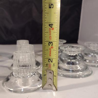 Collection of Glass/Crystal Candle Holders (DR)
