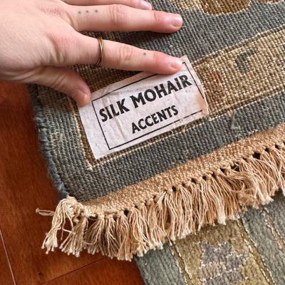 Silk Mohair Accents Runner Rug (BD-DZ)