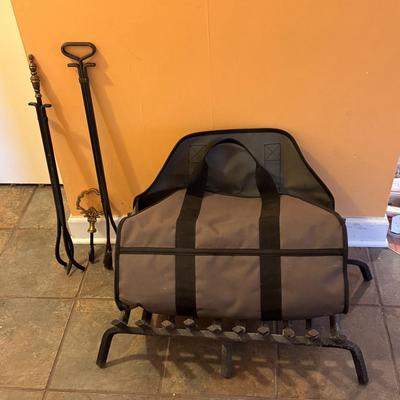 Cast Iron Fireplace Grate with Accessories (BD-DZ)