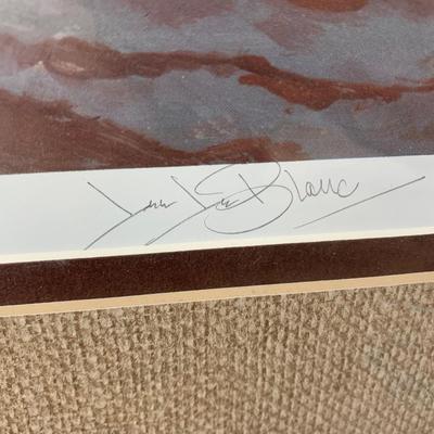 Lee LeBlanc Signed Waterfowl Framed/Matted