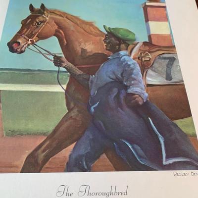 c.1952 Portfolio of Horses 1st Ed Color Lithos Portfolio