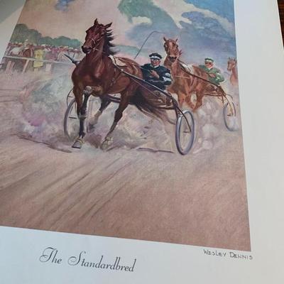 c.1952 Portfolio of Horses 1st Ed Color Lithos Portfolio
