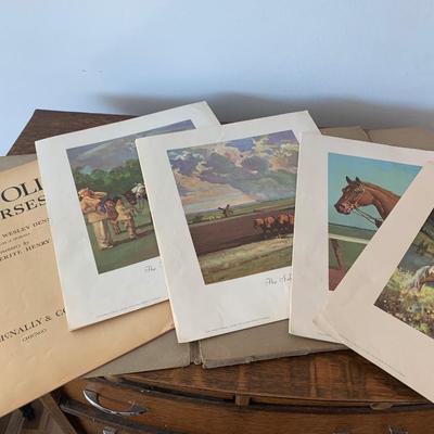 c.1952 Portfolio of Horses 1st Ed Color Lithos Portfolio