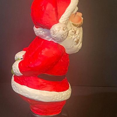 LOT::3 Christmas Figurines Santa and Mrs. Claus, Napco Ceramic Reindeer and Sleigh, Christmas Baby Figurines by Napcoware, Salt &...