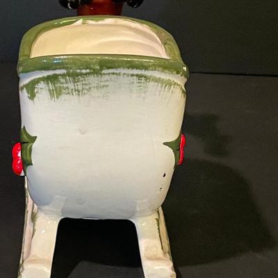 LOT::3 Christmas Figurines Santa and Mrs. Claus, Napco Ceramic Reindeer and Sleigh, Christmas Baby Figurines by Napcoware, Salt &...