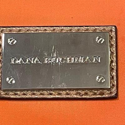 LOT::5 . Coach Beige Leather Hobo Style Handbag, and Orange Nylon Handbag by Dana Buchman