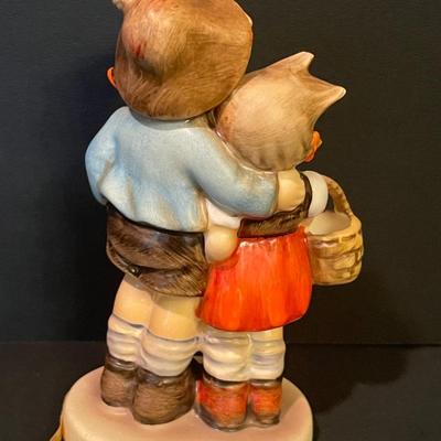 LOT::6 Pair of Adorable Hummels by Goebbel, Wedgewood Plate and Trinket Box, Ceramic Bear by Goebbel, and Porcelain Dogs Figurines