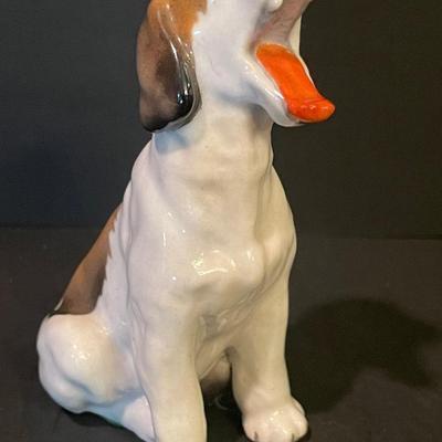 LOT::6 Pair of Adorable Hummels by Goebbel, Wedgewood Plate and Trinket Box, Ceramic Bear by Goebbel, and Porcelain Dogs Figurines