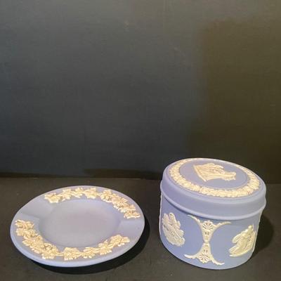 LOT::6 Pair of Adorable Hummels by Goebbel, Wedgewood Plate and Trinket Box, Ceramic Bear by Goebbel, and Porcelain Dogs Figurines