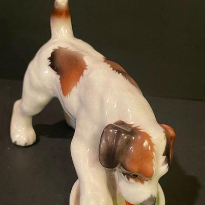 LOT::6 Pair of Adorable Hummels by Goebbel, Wedgewood Plate and Trinket Box, Ceramic Bear by Goebbel, and Porcelain Dogs Figurines