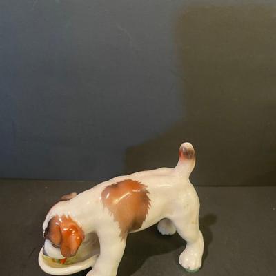 LOT::6 Pair of Adorable Hummels by Goebbel, Wedgewood Plate and Trinket Box, Ceramic Bear by Goebbel, and Porcelain Dogs Figurines