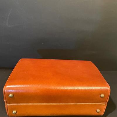 LOT::8 Elegant Vintage Brown Leather Lunch Box Style Purse by Colbentz