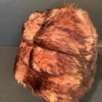 LOT: 12 Shearling Hat and Mittens, Sophia Loren Coffee Table Book, Vintage Brown Leather Powder Compact, and Silk Scarves