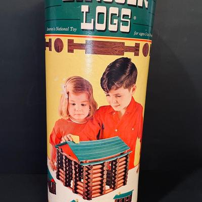LOT::16 Lincoln and American Log Sets, Both with Accompanying Instructional Booklets