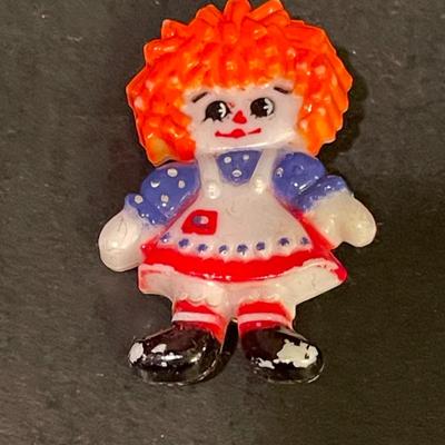 LOT::19 Adorable Array of Raggedy Ann and Andy Mementos Including Party Decorations and Invitations, Commemorative Jewelry, Bed Linens,...