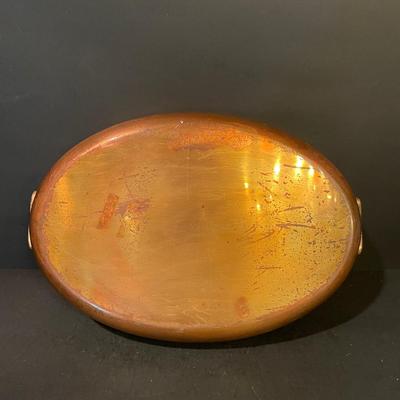 LOT 21: Copper Teapot, Large Hammered Copper Ladle, and Miscellaneous Copper Cookware (3 pc)