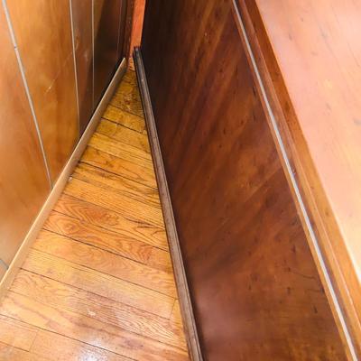 LOT 28: Vintage/Mid Century Flip Top Dry Bar/ Buffett with 3 Drawers