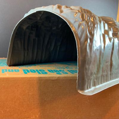 LOT 30: G.I Joe Official Sea Sled and Frogman Action Figure with Cave In Original Box