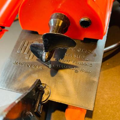 LOT 30: G.I Joe Official Sea Sled and Frogman Action Figure with Cave In Original Box