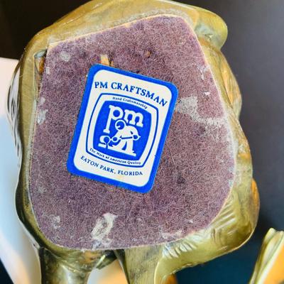 LOT 31: Elephant on Parade Collection of Brass Elephant Book Ends a Brass Elephant from India and Ceramic Figurines