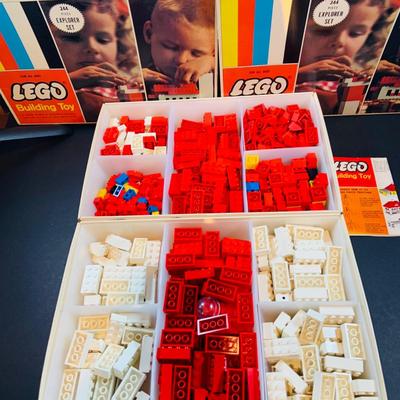 LOT 34: Three (3) Sets of Vintage Lego Building Blocks Kits