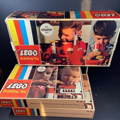 LOT 34: Three (3) Sets of Vintage Lego Building Blocks Kits
