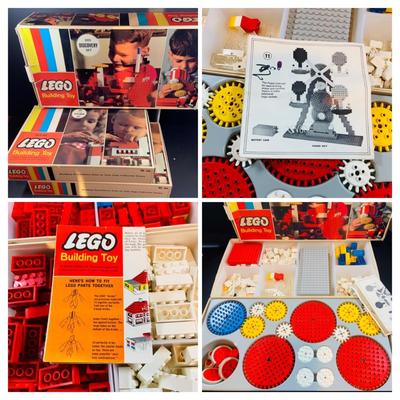LOT 34: Three (3) Sets of Vintage Lego Building Blocks Kits
