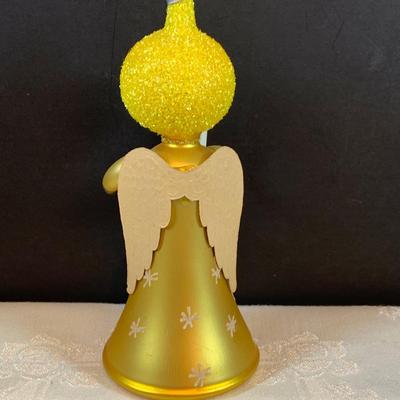 LOT:37: Collection of DeCarlini Blown Glass Ornaments Including Le Befana, Astropup, Mouse, Dutch Girl, soldier, Bird Angel, and Pierrot