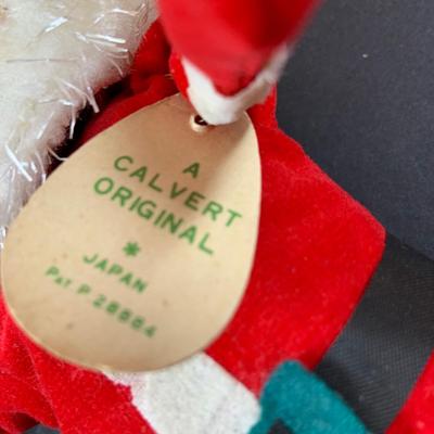 LOT 41: Vintage Christmas Collection Including a Knee Hugger Elf, a Doll with a Santa Mask, Bobbing Head Deer, Milk Glass Bowl and Much More