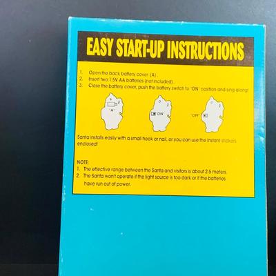 LOT:42: Vintage Christmas Decorations Including Annalee Snowman and Santa Head Ornaments, Light Up Singing Santa In Original Box, Ceramic...