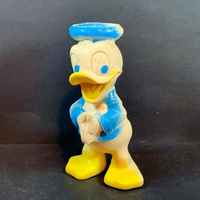 LOT43: Vintage Disney Collection Including Marx Plastic Figurines, Character Necklaces, Mickey Bag and Much More