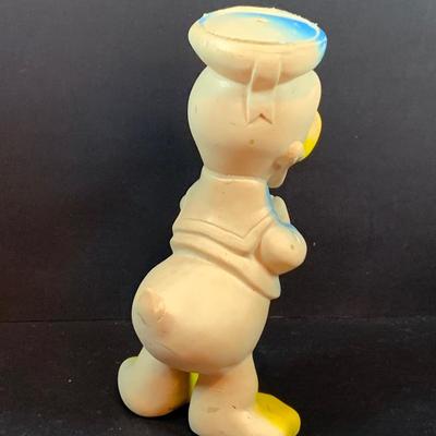 LOT43: Vintage Disney Collection Including Marx Plastic Figurines, Character Necklaces, Mickey Bag and Much More