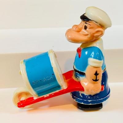 LOT 40: Collection of Vintage Plastic Walking Toys Including Donald Duck, Popeye, Jiminy Cricket, Pluto and More Vintage Toys